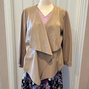 NWOT Chico’s Cream Draped Blazer Size 2 or Large